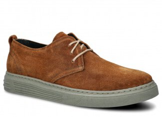 Men's shoe NAGABA 474 ginger velours wax leather
