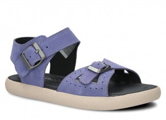 Youth shoes sandal NAGABA 027 purple velours leather