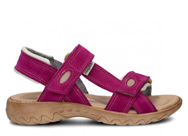 Women's sandal NAGABA 168 purple velours leather