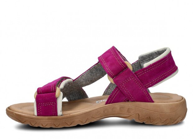 Women's sandal NAGABA 168 purple velours leather