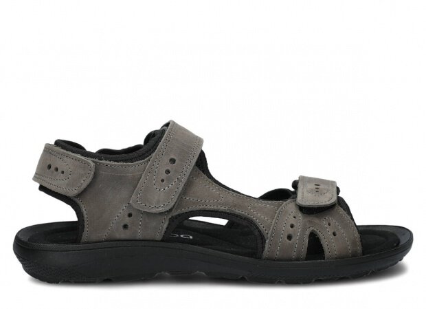 Men's sandal NAGABA 265 grey crazy leather