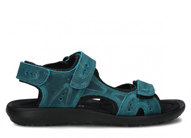 Men's sandal NAGABA 265 turquoise crazy leather