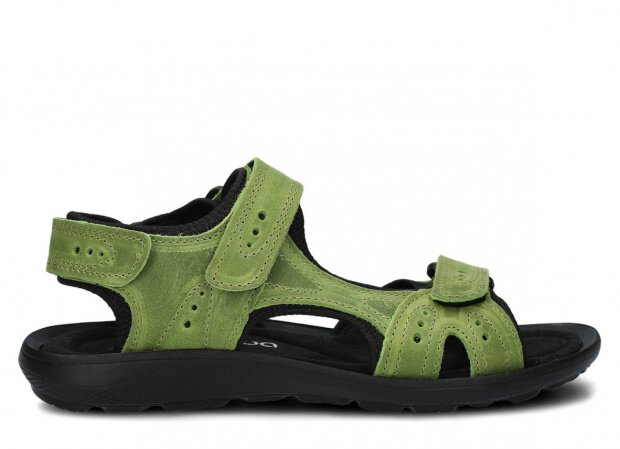 Men's sandal NAGABA 265 pistachio crazy leather