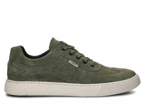 Men's shoe NAGABA 427 khaki velours leather