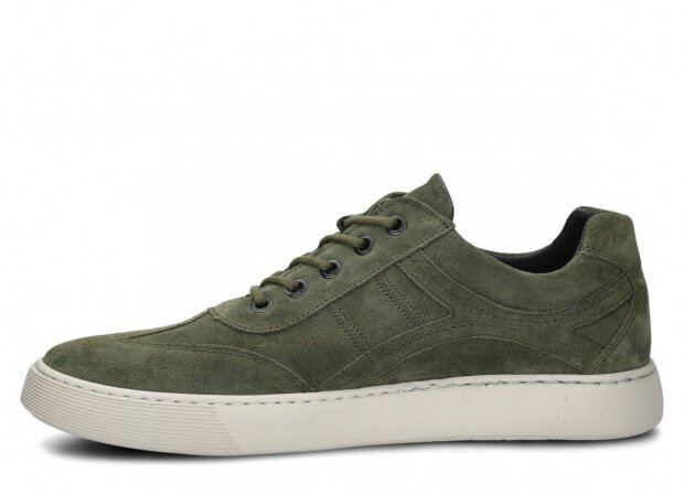 Men's shoe NAGABA 427 khaki velours leather