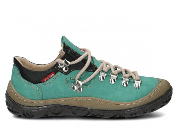 Trekking shoe NAGABA 054 mint campari leather