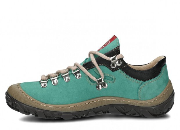 Trekking shoe NAGABA 054 mint campari leather