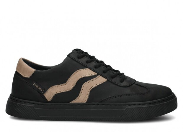 MEN SHOES MODEL 461 BLACK CRAZY - SIZE 42