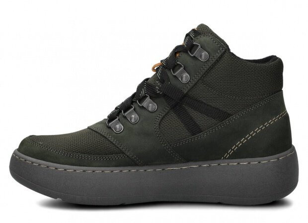 TREKKING ANKLE BOOT NAGABA 072 KHAKI CRAZY LEATHER + FELT - 37