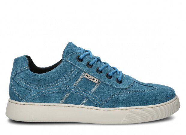 Men's shoe NAGABA 427 jeans velours leather