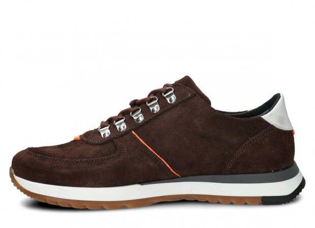 Men's shoe NAGABA 460 dark brown velours leather