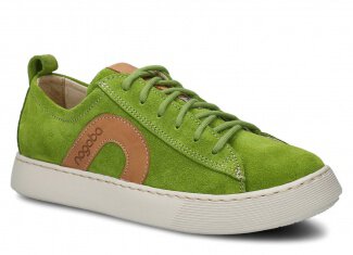Shoe NAGABA 611 pistachio velours leather