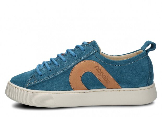 Shoe NAGABA 611 jeans velours leather