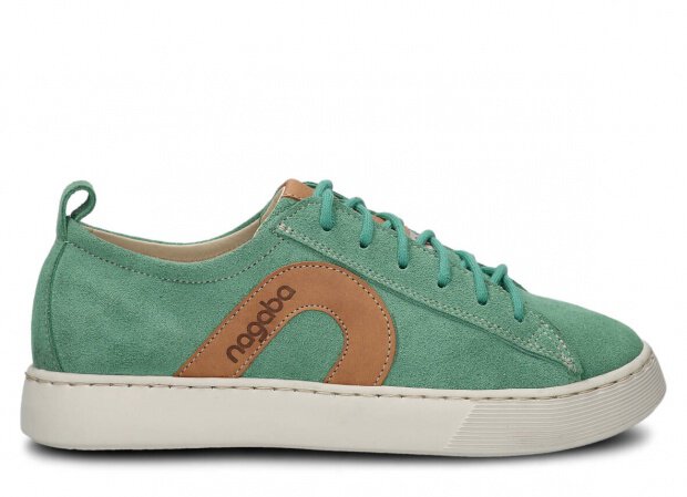 Shoe NAGABA 611 mint velours leather