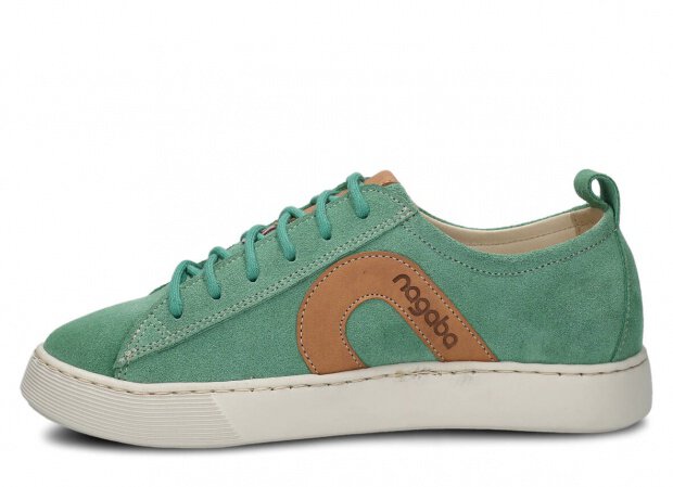 Shoe NAGABA 611 mint velours leather