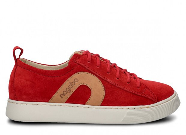 Shoe NAGABA 611 red velours leather