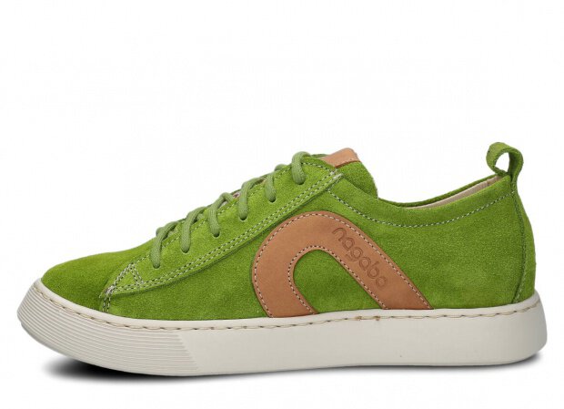 Shoe NAGABA 611 pistachio velours leather