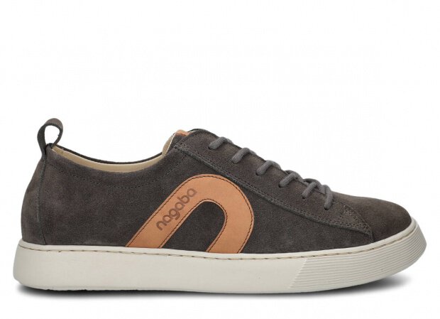 Shoe NAGABA 611 graphite velours leather