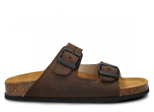 Profiled Slides - NAGABA 0172 olive crazy leather s. 36-46