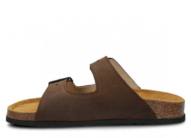 Profiled Slides - NAGABA 0172 olive crazy leather s. 36-46