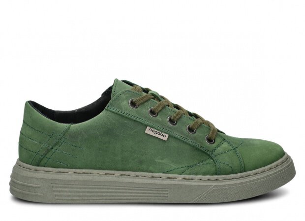 Men's shoe NAGABA 412 green crazy leather