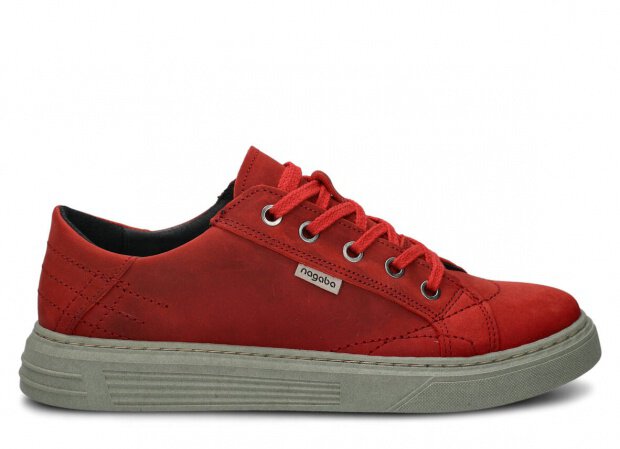 Men's shoe NAGABA 412 red crazy leather