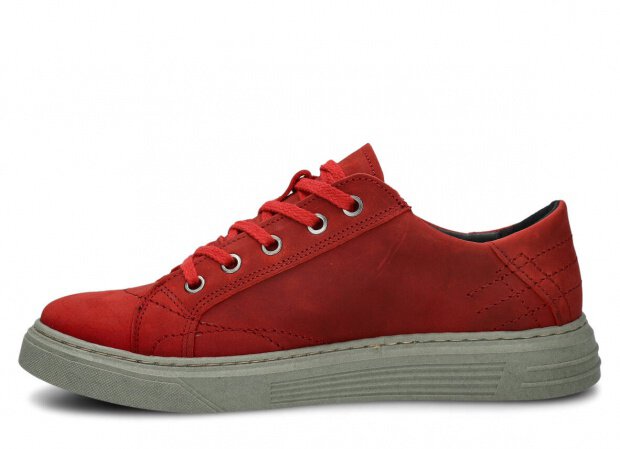 Men's shoe NAGABA 412 red crazy leather