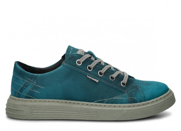 Men's shoe NAGABA 412 turquoise crazy leather