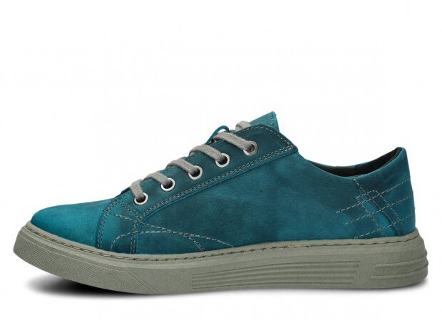 Men's shoe NAGABA 412 turquoise crazy leather