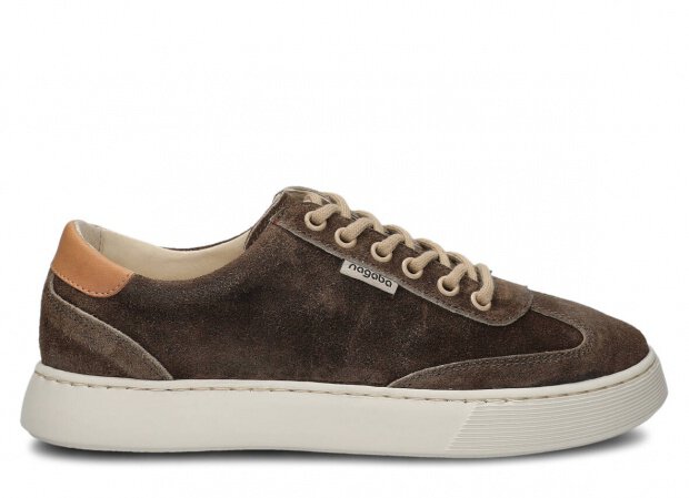 Shoe NAGABA 612 brown velours wax leather