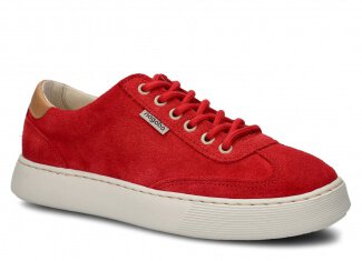 Shoe NAGABA 612 red velours leather