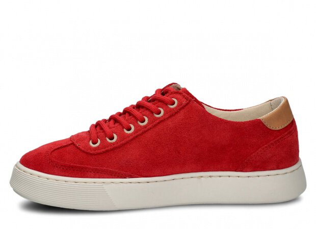Shoe NAGABA 612 red velours leather