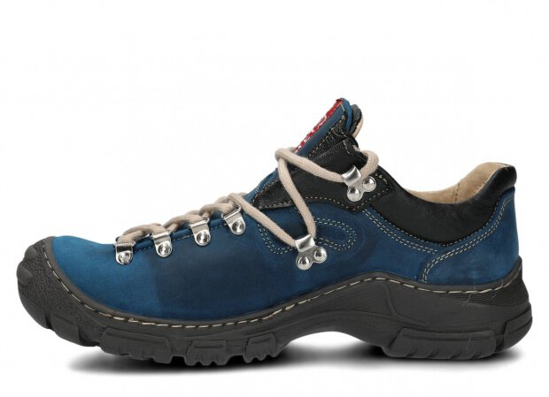 Men's trekking shoe NAGABA 055 cobalt crazy leather