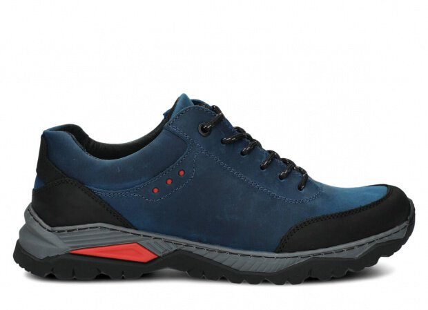 Men's trekking shoe NAGABA 408 cobalt crazy leather