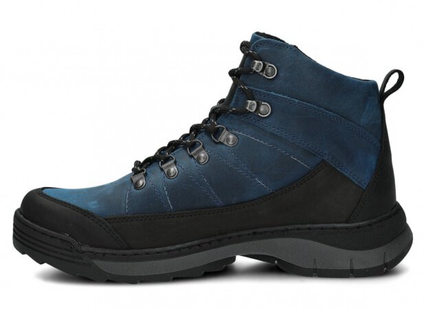 Men's trekking ankle boot NAGABA 442 cobalt crazy leather