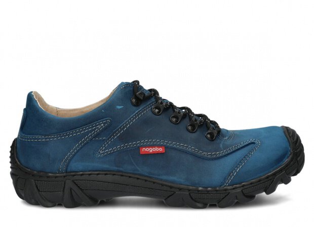 Men's trekking shoe NAGABA 400 cobalt crazy leather