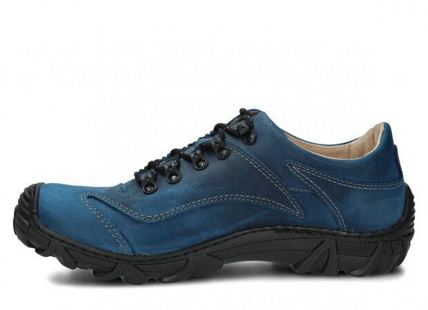 Men's trekking shoe NAGABA 400 cobalt crazy leather
