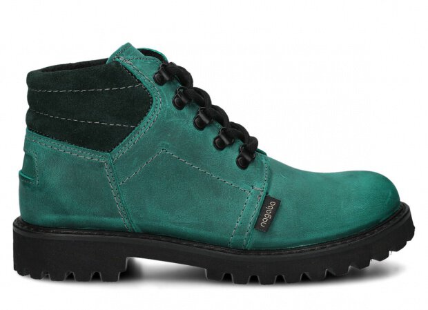 Hiking boot - NAGABA 1121 emerald crazy leather