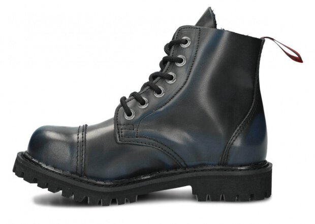 Combat booty NAGABA 6H navy blue-black kabir leather