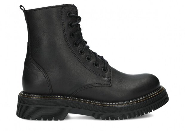 Women's ankle boot EVENEMENT EV108 black blue leather