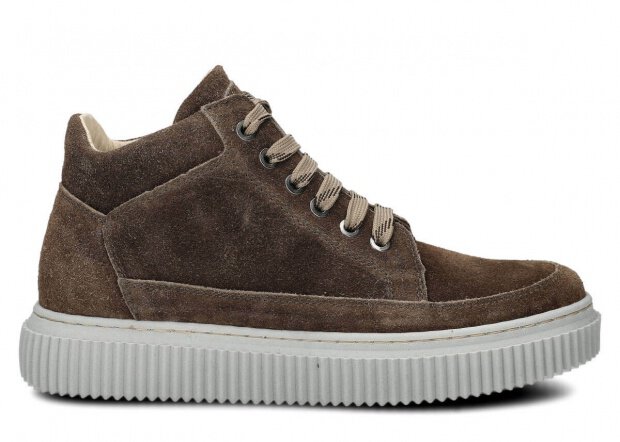 Ankle boot NAGABA 6101 brown velours wax leather