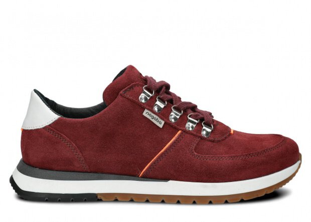 Men's shoe NAGABA 460 burgundy velours leather