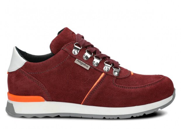 Shoe NAGABA 313 burgundy velours leather