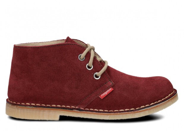 Ankle boot NAGABA 082 burgundy velours leather