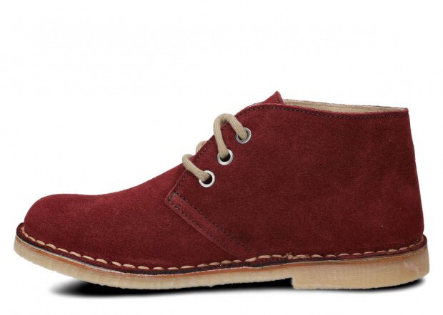 Ankle boot NAGABA 082 burgundy velours leather