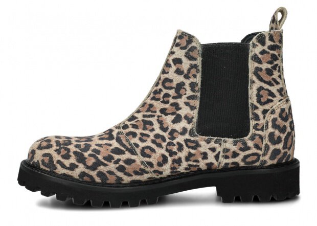 Women's ankle boot NAGABA 620 beige lampart leather