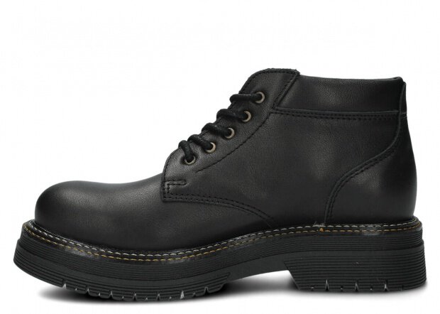 Women's ankle boot EVENEMENT EV079 black blue leather