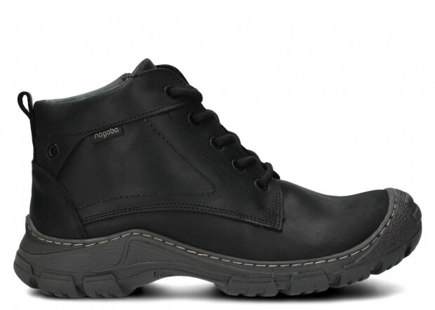 Men's ankle boot NAGABA 436 black crazy leather