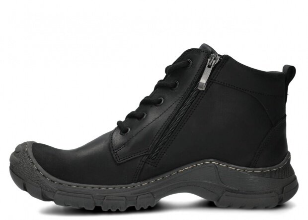 Men's ankle boot NAGABA 436 black crazy leather