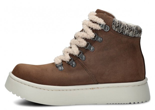 Women's ankle boot 283 olive crazy leather